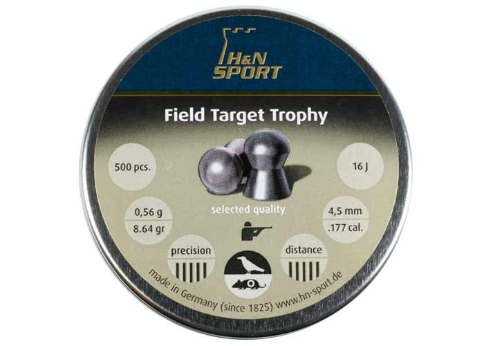 Βολίδες H&N Field Target Trophy (500) 4,5mm 