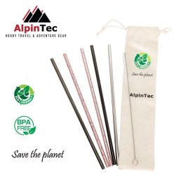 Καλαμάκια Οικολογικά Alpin Tec Ίσια 6mm 